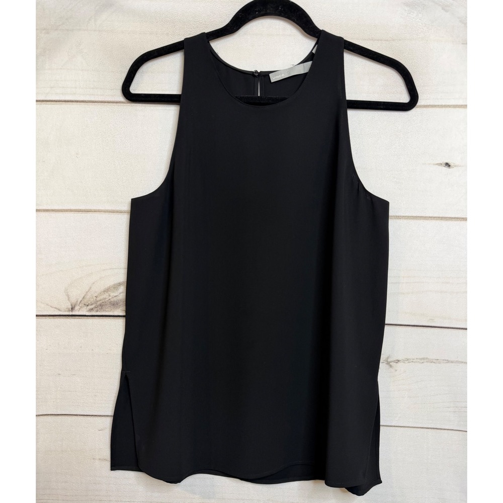 Vince Womens Black Sleeveless High Neck Shell Blouse Top V3249-11467‎ Size S